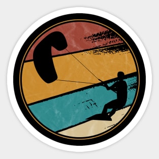 Kite Boarding Kiteboarder Retro Vintage Sticker